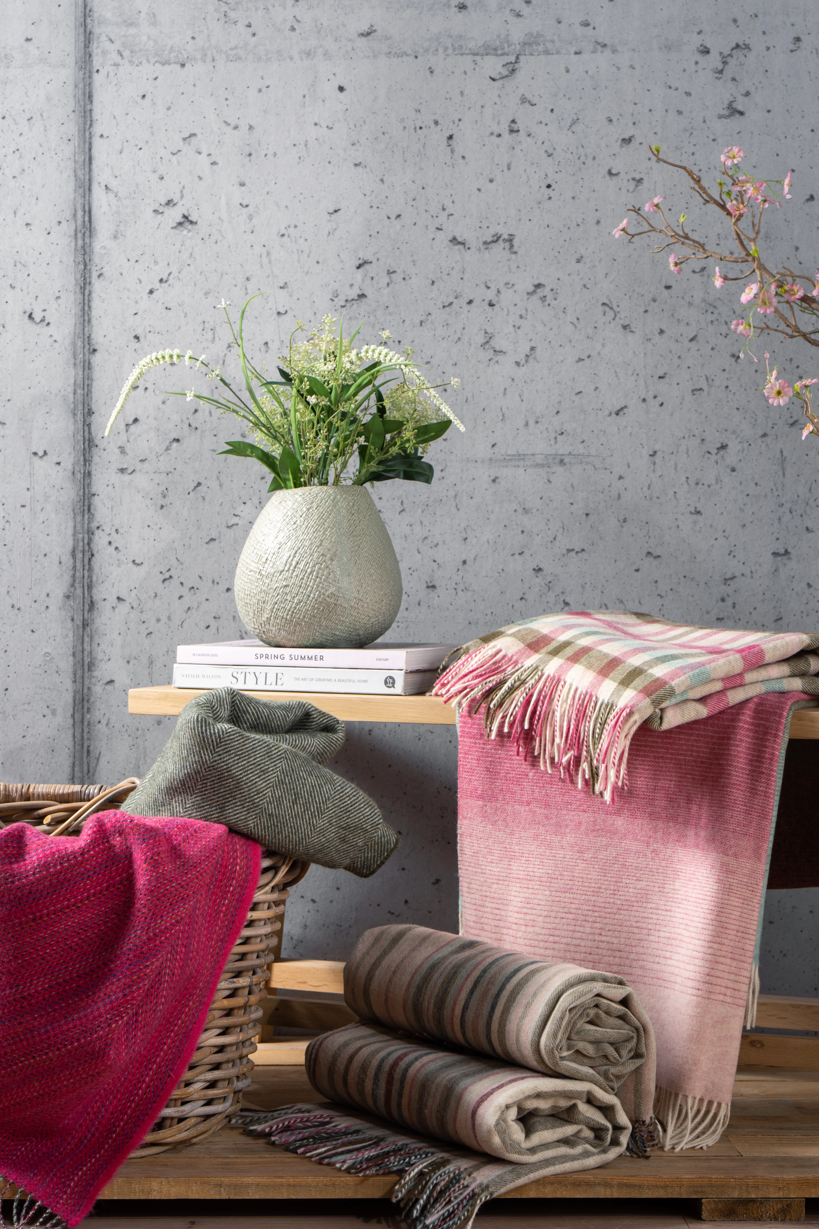 Wild Water Mint Supersoft Lambswool Throw
